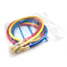 Коллектор M80336A-R410a (R22/R134a/R410a/R404a) в комплекте шланги 3 шт 90см и быстросъемы QC17
